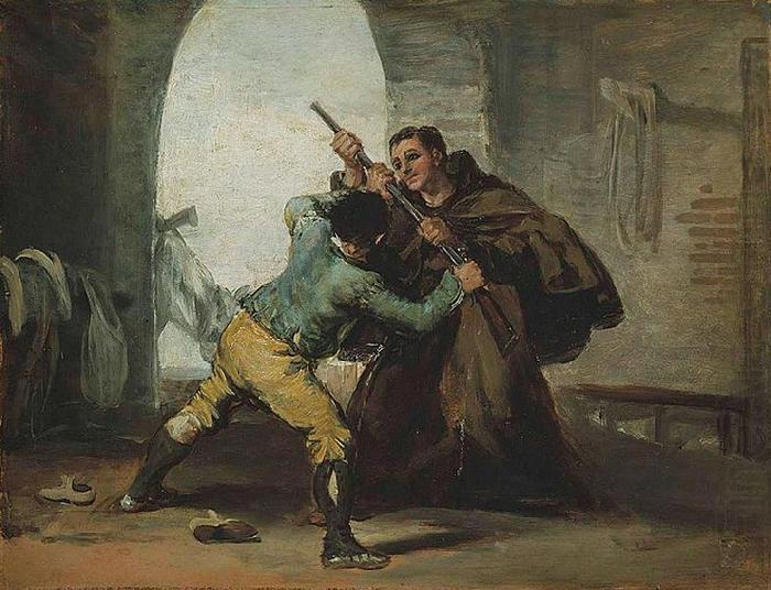 Francisco de Goya Friar Pedro Wrests the Gun from El Maragato china oil painting image